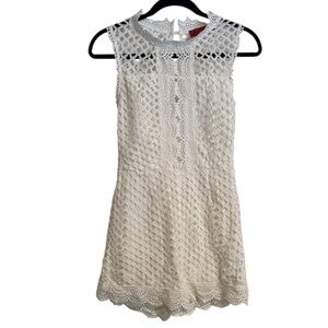 Boohoo White Lace Romper